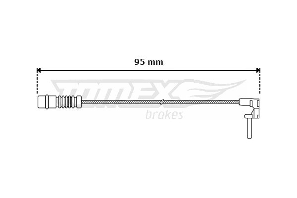 TOMEX BRAKES įspėjimo kontaktas, stabdžių trinkelių susidėvėjim TX 30-06